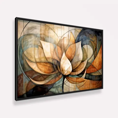 Quadro Harmonia Abstrata Florescer da Alma - Arte Exclusiva