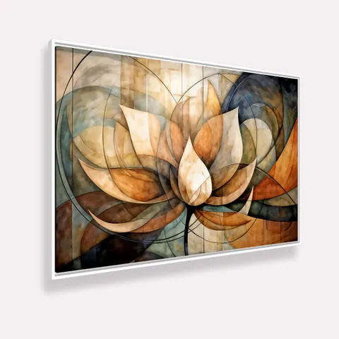 Quadro Harmonia Abstrata Florescer da Alma - Arte Exclusiva