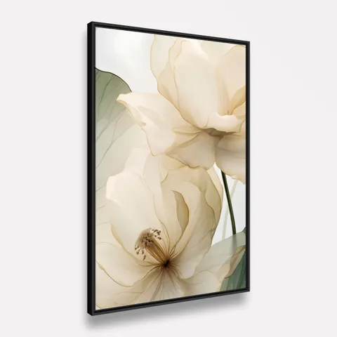 Quadro Florescer Delicado do Hibisco em Arte