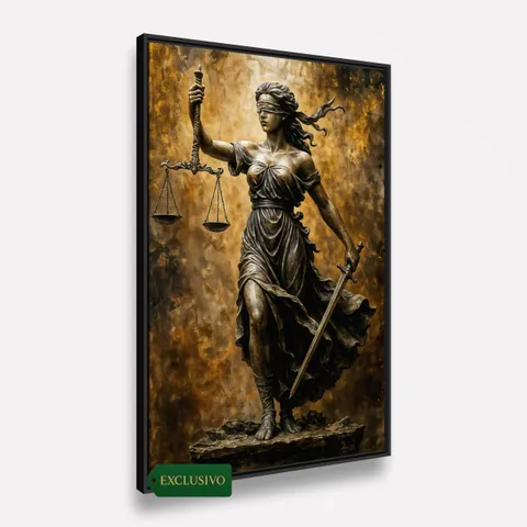 Quadro Deusa Grega Têmis a Guardiã da Justiça e Verdade - Arte Exclusiva