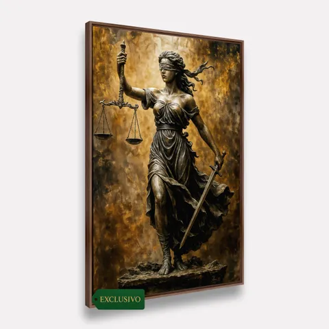 Quadro Deusa Grega Têmis a Guardiã da Justiça e Verdade - Arte Exclusiva