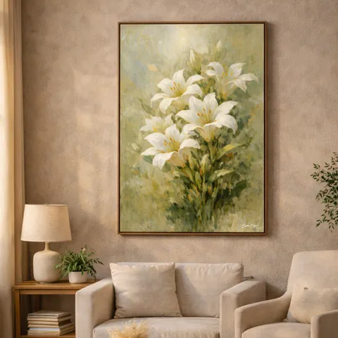Quadro Lírios do Campo - Arte Exclusiva