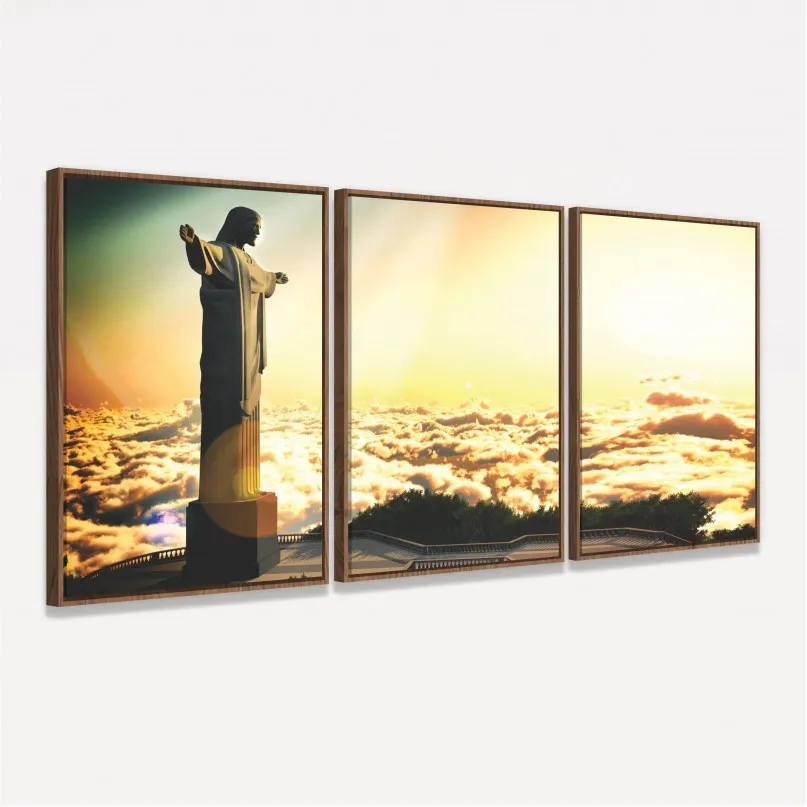 Quadro Cristo Redentor Ao Céu - Rio de Janeiro