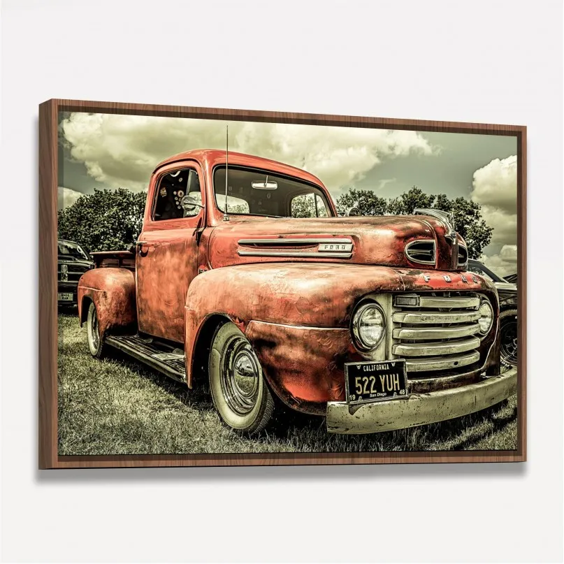 Quadro Carro Antigo - Truck Ford Vintage Quadro Carro Antigo - Truck Ford Vintage
