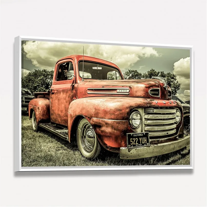 Quadro Carro Antigo - Truck Ford Vintage Quadro Carro Antigo - Truck Ford Vintage