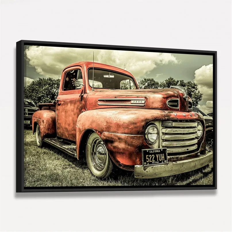 Quadro Carro Antigo - Truck Ford Vintage Quadro Carro Antigo - Truck Ford Vintage