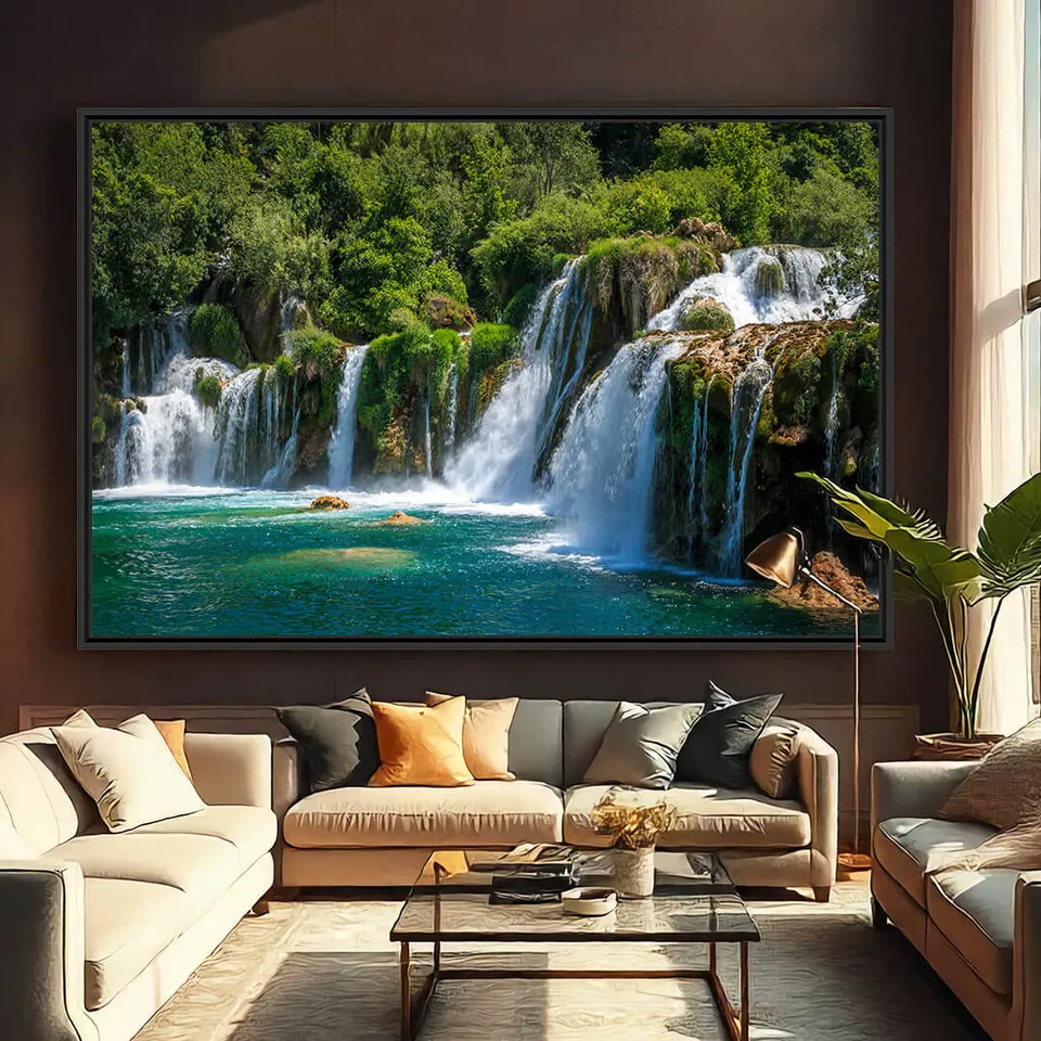 Quadro Paisagem Cachoeira Paraíso Encontro das Águas