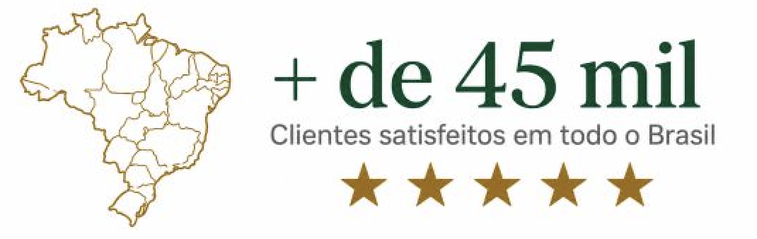 Mais de 45 mil clientes satisfeitos em todo o Brasil