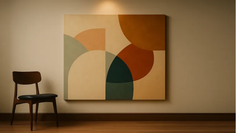 Quadros em estilo galeria instalados na parede